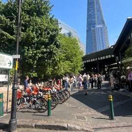 London E-bike tur & Borough marknad