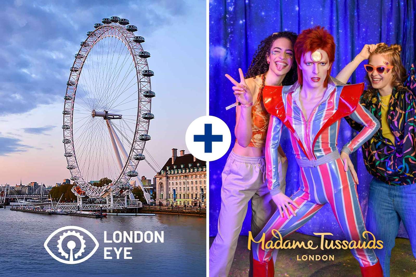Ingresso combinado London Eye e Madame Tussauds