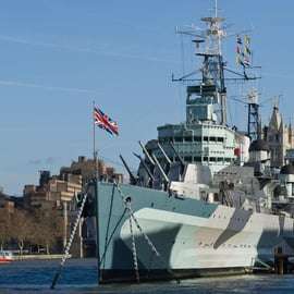 HMS Belfast ticket met audiotour langs de South Bank