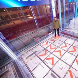The Cube em Canary Wharf: jogos imersivos em dupla