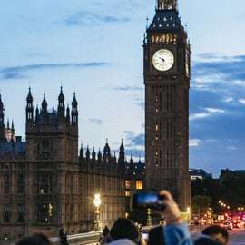 Londres : Visite touristique de Londres de nuit en bus à toit ouvert