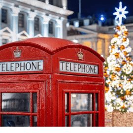 London: Christmas Lights by Night rundtur med öppen toppbuss